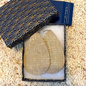 Nickel and Suede Truffle Trellis - size Large